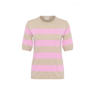 Kaffe - Feather Mel/ Pink Wide Stripe | unisex | Trui | Feather Mel/ Pink Wide Stripe | L | regular | Kamst mode Kaffe - Feather Mel/ Pink Wide Stripe | unisex | Trui | Feather Mel/ Pink Wide Stripe | L | regular | Kamst mode