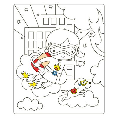Deltas Super girls sticker fun - aankleedpoppen stickerboek