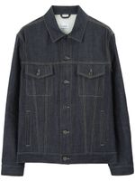 Burberry veste en jean à patch logo - Bleu