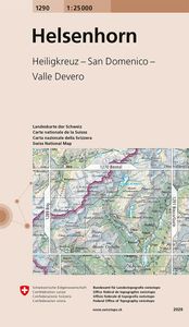 Wandelkaart - Topografische kaart 1290 Helsenhorn | Swisstopo