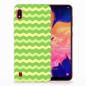 Samsung Galaxy A10 TPU bumper Waves Green