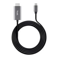 Trust 23332 USB-C-displaykabel USB-C / HDMI Adapterkabel USB-C stekker, HDMI-A-stekker 1.80 m Zwart - thumbnail