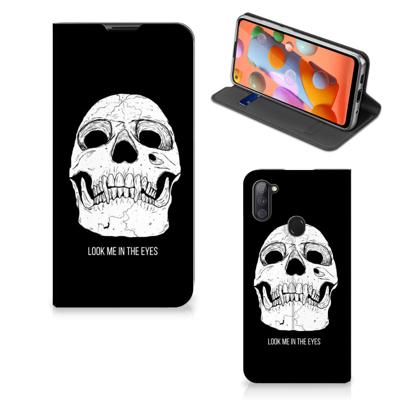 Mobiel BookCase Samsung Galaxy M11 | A11 Skull Eyes