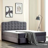 Boxspring Met Opbergruimte Marrakech Velvet 180x200 Cm Beige Met Opbergruimte Primaviera Deluxe - Dekbed-Discounter.nl