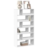Boekenkast 100x33x187,5 cm bewerkt hout wit