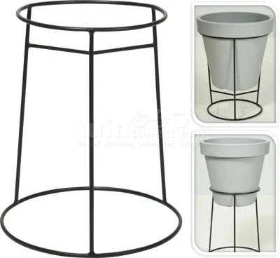 Plantenstandaard Metaal Antraciet 53cm