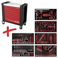 KS Tools 8256416 Werkplaatswagen Kleur (specifiek): Zwart, Rood