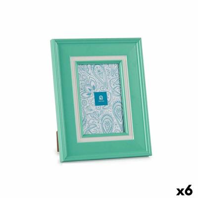Fotolijsten Kristal Groen Plastic (6 Stuks) (2 x 23 x 18 cm)