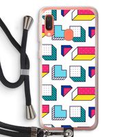 8-bit N°7: Samsung Galaxy A20e Transparant Hoesje met koord