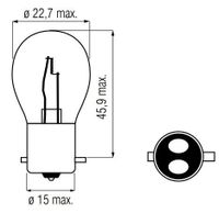 Bosma Lamp 12v-20/20w bax15d