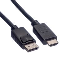 ROLINE DisplayPort Kabel DP - HDMI, M/M, zwart, 2 m - thumbnail