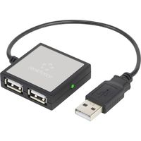 Renkforce 4 poorten USB 2.0-hub Zilver