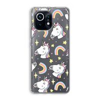 Rainbow Unicorn: Xiaomi Mi 11 Transparant Hoesje