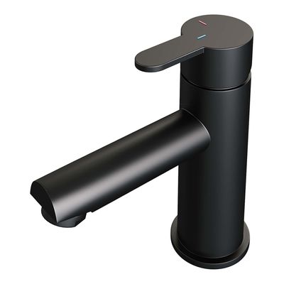 Brauer BlackEdition Wastafelmengkraan opbouw - laag - model d - mat zwart 5-S-001-HD4