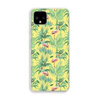 Flamingo party: Pixel 4 XL Transparant Hoesje