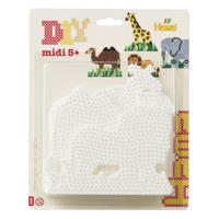 Hama midi strijkkralenbordjes - dieren, 4st.