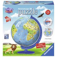 Ravensburger 3D puzzel kinderglobe XXL - 180 stukjes - thumbnail