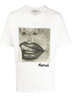 Fiorucci t-shirt en coton biologique à imprimé graphique - Blanc - thumbnail