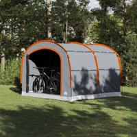 Tent met dak Grijs en oranje 268 x 240 x 191 cm Polyester