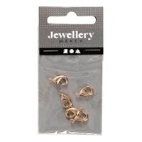 Creativ Company Karabijnhaken verguld, 5st.