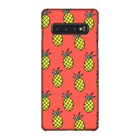 Ananas: Samsung Galaxy S10 4G Volledig Geprint Hoesje