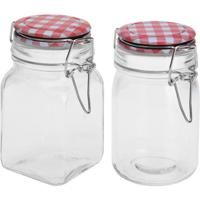 Excellent Houseware Voorraadpot glas 250ml 68x68x115mm