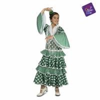 Kostuums voor Kinderen My Other Me Giralda Flamenco danser Groen - Maat: 10-12 Jaar - Maat: 10-12 Jaar