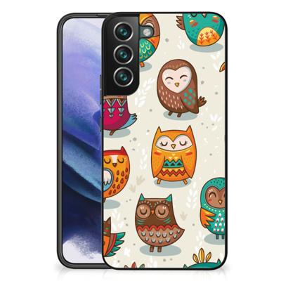 Samsung Galaxy S22 Plus Dierenprint Telefoonhoesje Vrolijke Uilen