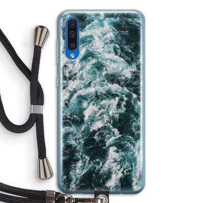 Zee golf: Samsung Galaxy A50 Transparant Hoesje met koord