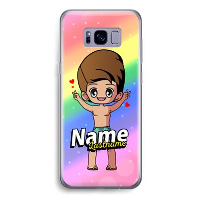Chibi Maker man: Samsung Galaxy S8 Transparant Hoesje