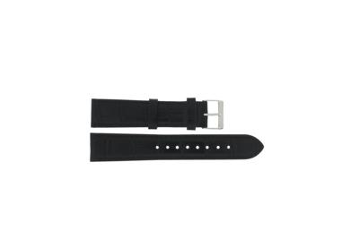 Horlogeband Guess W1130G1 / Watson Leder Zwart 20mm