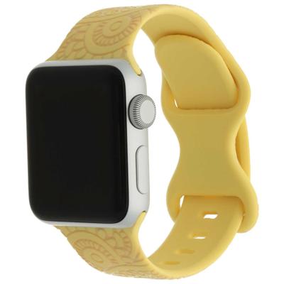 Apple Watch Print Sport Band - Ibiza Geel - 44, 45, 46 & 49mm