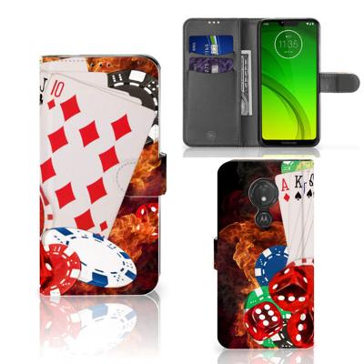 Motorola Moto G7 Power | Wallet Case | met Pasjes | Casino