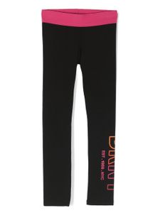 Dkny Kids legging à logo imprimé - Noir