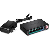 Trendnet TPE-LG50 netwerk-switch Gigabit Ethernet (10/100/1000) Zwart Power over Ethernet (PoE) - thumbnail