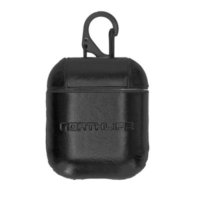 NorthLife - Haga leren cover hoes - AirPods 1 / 2 - Zwart