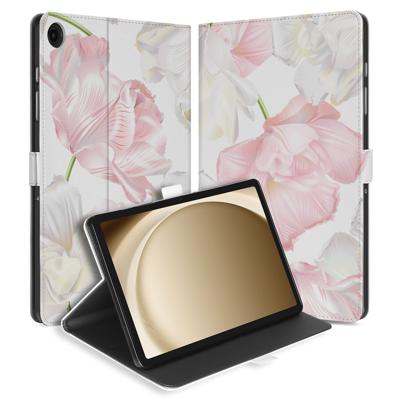 Samsung Galaxy Tab A11 Plus Tablet Hoesje Lovely Flowers met Standaard Samsung Galaxy Tab A11 Plus Tablet Hoesje Lovely Flowers met Standaard