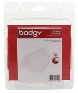 Badgy 100 blanco, dikke kaarten van 0,76 mm, voor Badgy100 of Badgy200