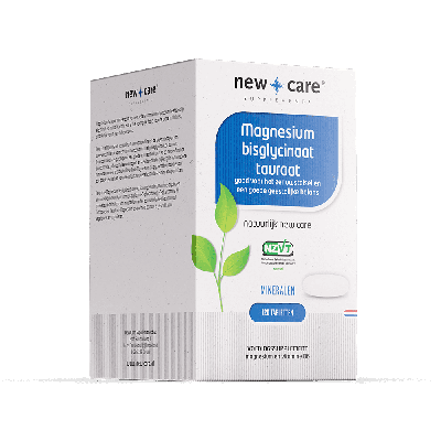 New Care Mineralen Magnesium Bisglycinaat Tauraat Tabletten 120Tabletten