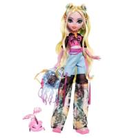 Monster High-Lagoona blauwe pop-pop met dier en accessoires HXH75