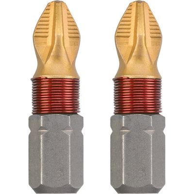 Titaan Bits, 25mm, Phillips/ Kruiskop PH2 Bit