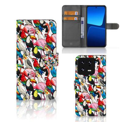 Xiaomi 13 Pro | Telefoonhoesje | Met pasjeshouder | Birds