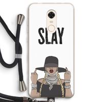 Slay All Day: Xiaomi Redmi 5 Transparant Hoesje met koord