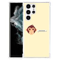 Samsung Galaxy S22 Ultra Stevig Bumper Hoesje Monkey - thumbnail