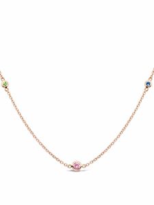 Pragnell collier Sundance Rainbow en or rose 18ct orné de saphirs