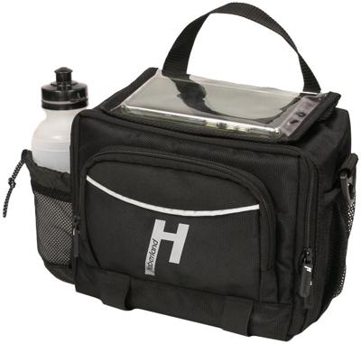 Haberland handlebar bags bottle,black,w.e-adapter