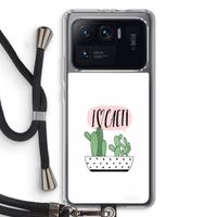I love cacti: Xiaomi Mi 11 Ultra Transparant Hoesje met koord