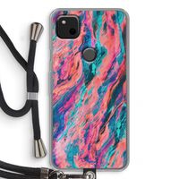 Electric Times: Pixel 4a Transparant Hoesje met koord Electric Times: Pixel 4a Transparant Hoesje met koord