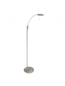 Steinhauer Led vloer leeslamp Zenith 2x6w - 2200K - 118cm RVS 7862ST