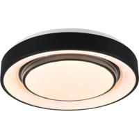 WiZ Smart LED Plafondlamp - Rond - 20W RGBW - Mat Zwart - Dimbaar